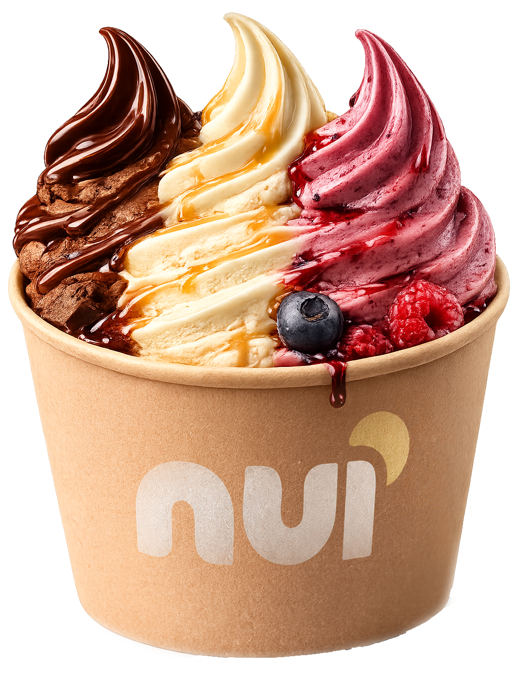 Trio set — three flavors in one cup